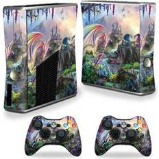 Xbox 360 Gaming Sticker Skins MightySkins Xbox 360 S Console Decal Skin - Dragon Paradise