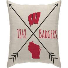 Beige Complete Decoration Pillows NCAA Wisconsin Badgers Cross Arrow Complete Decoration Pillows Beige (45.72x45.72cm)