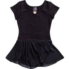 Girls - Sportswear Garment Dresses Rainbeau Moves Girl's Short Sleeve Skirted Leotard - Black (RB6533G)