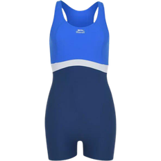 Slazenger Boyleg Swimsuit Ladies - Blue