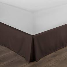 Twin Valance Sheets Home Collection Premium Pleated Valance Sheet Brown (99.06x190.5)