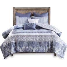 Urban Habitat Maggie Duvet Cover White, Blue (233.68x223.52)