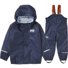 Blau Regenanzüge Helly Hansen K Moss PU Rainset - Navy (40384-597)