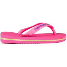 Havaianas Girl's Brasil Logo Flip Flops - Crystal Rose