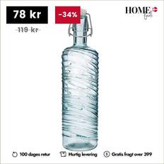 Vidrio Botellas de agua Quid Hermetica Redonda Azul 1 L Turquesa Aire Botella de agua