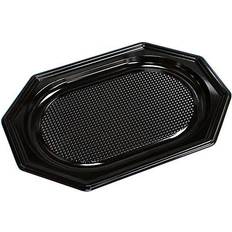Antalis Cateringfad sort plast 35x25cm oval 10x10stk/kar A-PET lille
