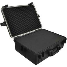 Case med skum vidaXL Hard-case transporttaske med skum 35 L sort