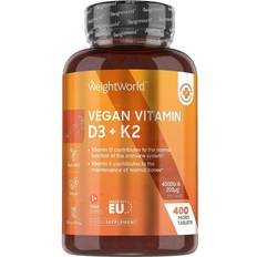 WeightWorld Vitamine & Mineralien WeightWorld Vitamin D3 + K2 400 Stk.