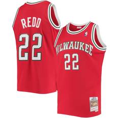 Mitchell & Ness Men's Michael Redd Red Milwaukee Bucks 2008-09 Hardwood Classics Swingman Jersey