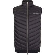 Armani Exchange Piumino Smanicato Imbottito Double Face Gilet - Black/Melange Grey