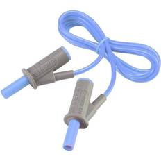 Voltcraft MSB-501 Sikkerhedsprøveledning [Lamelstik 4 mm Lamelstik 4 mm] 1.00 m Blå 1 stk