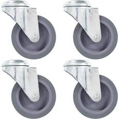 DIY Accessories vidaXL 8 pcs Bolt Hole Swivel Casters 75 mm