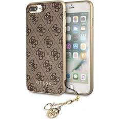 Guess fodral iphone 8 Guess hårt fodral 4G Charms Collection GUHCI8LGF4GBR iPhone 7 Plus 8 Plus Brun