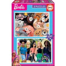 Rompecabezas Barbie Puzzle Doble Educa 2x100