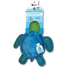 Spunky Pup Clean Earth Large Plush Sea Turtle Dog Toy