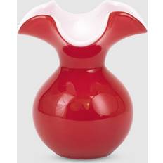 Vietri Hibiscus Glass Bud Red Vase