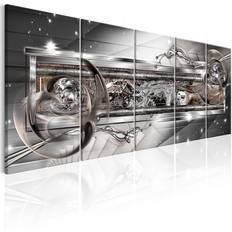 Gråa Tavlor Artgeist Silver Shine 225x90 sp. z o. o Tavla