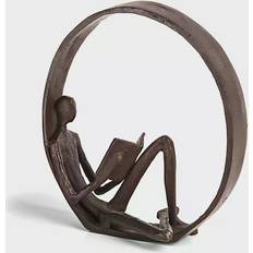 Iron Figurines Danya B Encircled Reader Sculpture Figurine 19cm