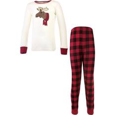 18-24M - Girls Pajamases Children's Clothing Touched By Nature Kid's Family Holiday Pajamas - Moose (11163456)