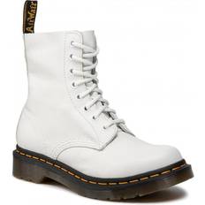 Schnürung - Weiß Schneestiefel Dr. Martens 1460 Pascal Virginia - White