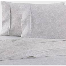 Twin Bed Sheets Home Collection Course Paisley 4-pack Bed Sheet Gray (243.84x167.64)