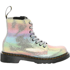 Silver Boots Dr. Martens Kid's 1460J Pascal Boot - Silver Iridescent