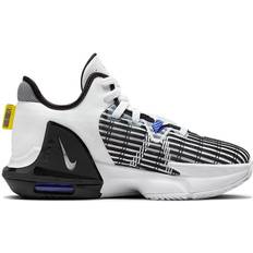 Spring Basketball Shoes Nike LeBron Witness 6 GS - White/Black/Persian Violet/Yellow Strike