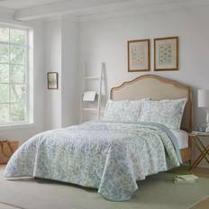 Laura Ashley Amberley Quilts Blue (264.16x243.84cm)