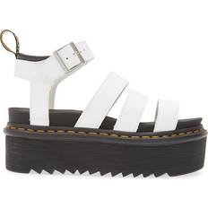 51 ½ - Weiß Sandalen Dr. Martens Blaire Hydro Leather Platform Strap Sandals - White