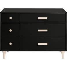 Black 6 drawer double dresser Babyletto Lolly 6-Drawer Assembled Double Dresser