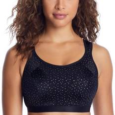 Pour Moi Leesa Wire Free Sports Bra - Black/Rose Gold