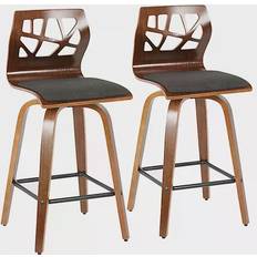 Casters Bar Stools Lumisource Folia Bar Stool 36" 2