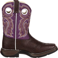 Durango Boot Big Kid Western Boot - Dark Brown & Purple