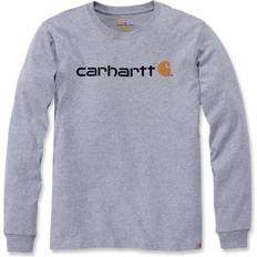 Poliéster Camisetas Carhartt EMEA Workwear Signature Graphic Core Logo Longsleeve - Azul