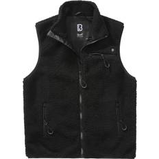 Brandit Teddyfleece Vest - Zwart/Grijs