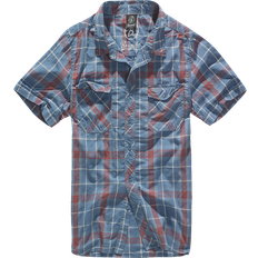 Brandit Man Overhemden Brandit Roadstar Shirt - Rood/Blauw