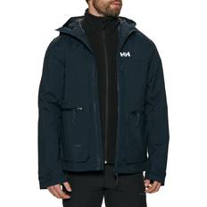 Blanc - Homme Vêtements de pluie Helly Hansen Move Hooded Rain Veste - Black