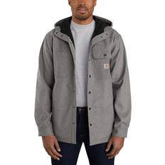 Carhartt Top Carhartt Rain Defender Heavyweight Hooded Shirt Jac - Oiled Walnut Heather