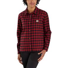 Carhartt Rugged Flex Flannel Ladies Shirt, black-red, for Women