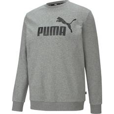 Puma Felpa con cappuccio Essentials con logo grande da uomo - Medium Gray Heather