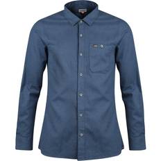 Ekren Solid Ms LS Shirt - Mid Blue