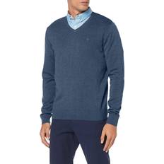 Tom Tailor Herr Strickpullover - Vintage Indigo Blå Melange