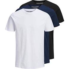 Multikleur T-shirts Jack & Jones Basic Shirt Navy/Wit