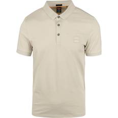 HUGO BOSS Beige Polo Shirts HUGO BOSS Passenger Polo Shirt - Light Beige