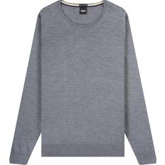 HUGO BOSS Tröja 'Leno' gråmelerad