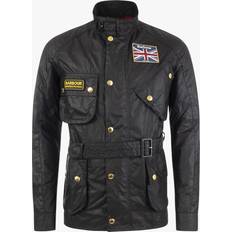 Barbour Union Jack Wax Jacket - Black