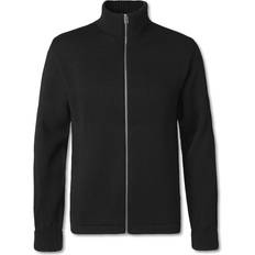Mads nørgaard klemens Mads Nørgaard Wool Klemens Zip Knit - Black