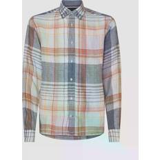Tommy Hilfiger Grøn Skjorter Tommy Hilfiger Pigment Dyed Linen Chk Rf Shirt Skjorter