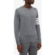 Thom Browne Sustainable Merino Classic Crew Sweater - Grey