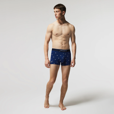 Silbrig Unterhosen Lacoste Locoste Boxershorts 3er-Pack - Navy Blau/Rot